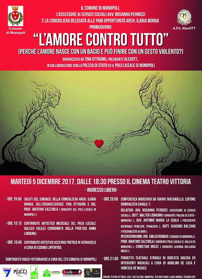 A Monopoli, “L’amore contro tutto”