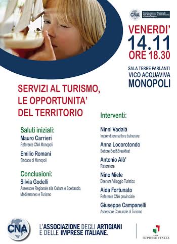 A Monopoli è il momento di fare il punto sul turismo, si sveglia la CNA che organizza un convegno