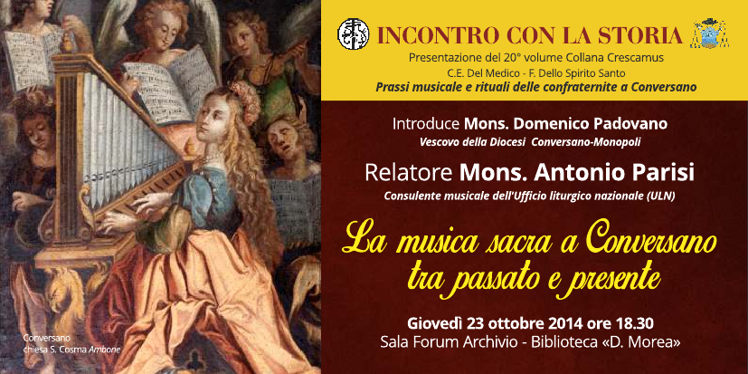 Prassi musicale e rituale delle confraternite a Conversano – presentazione volume