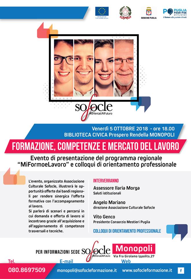 Monopoli: domani sera, in Biblioteca, si parlerà di formazione e lavoro