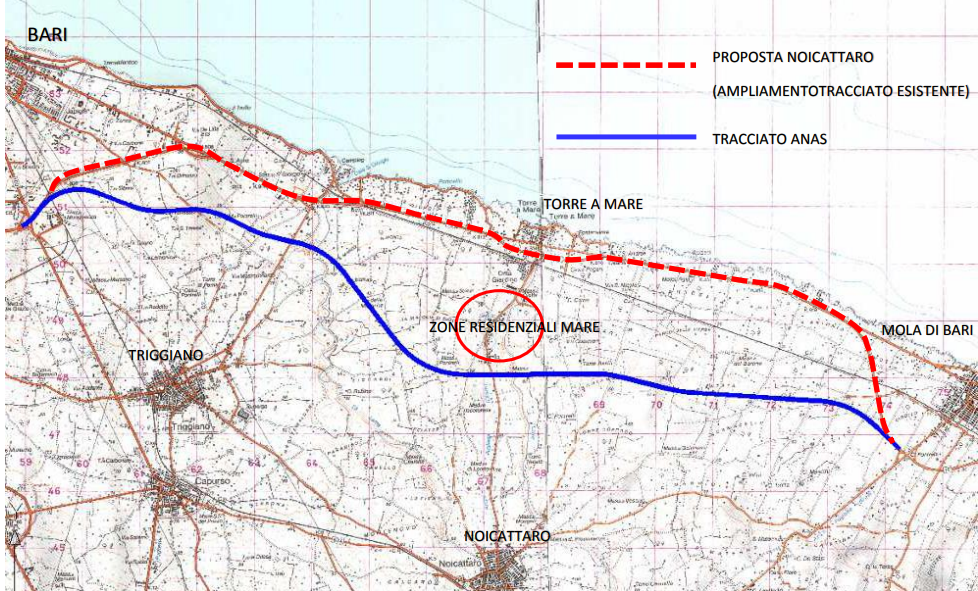 STATALE 16 BARI-LECCE Anas esclude Monopoli e Polignano dal nuovo tracciato