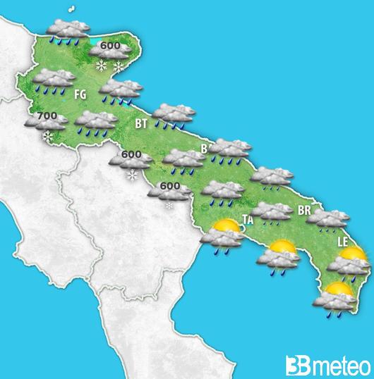 METEO Irruzione artica in arrivo nel Sud Est Barese
