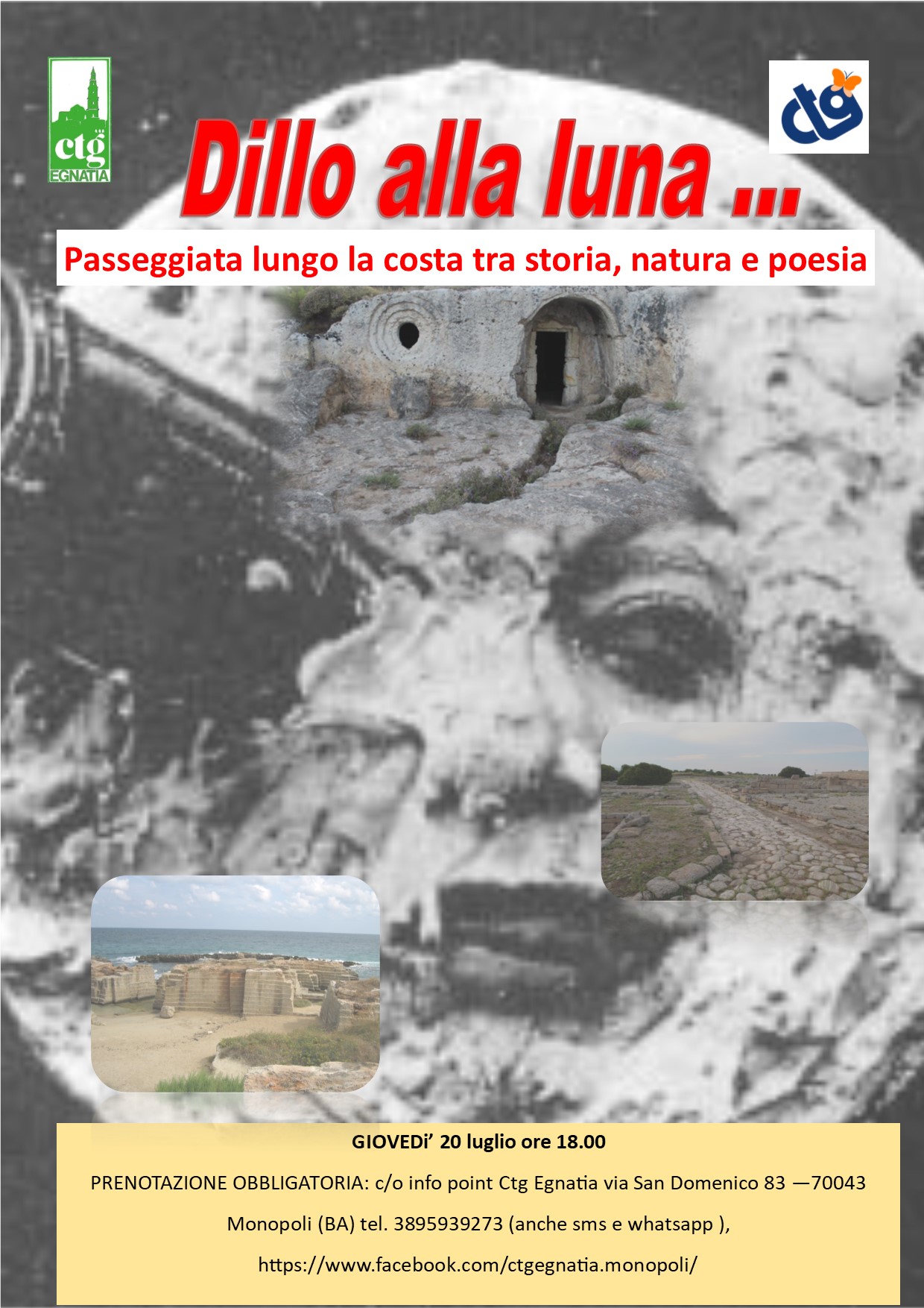 Dillo alla luna … Passeggiata lungo la costa tra storia, natura e poesia