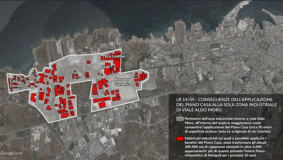 Piano casa e altro: cosa succede a Monopoli? E in Regione? Comunicato di Manisporche