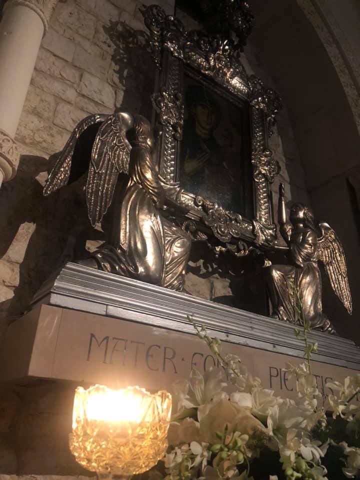 Diocesi, accesa la lampada della Madonna della Fonte