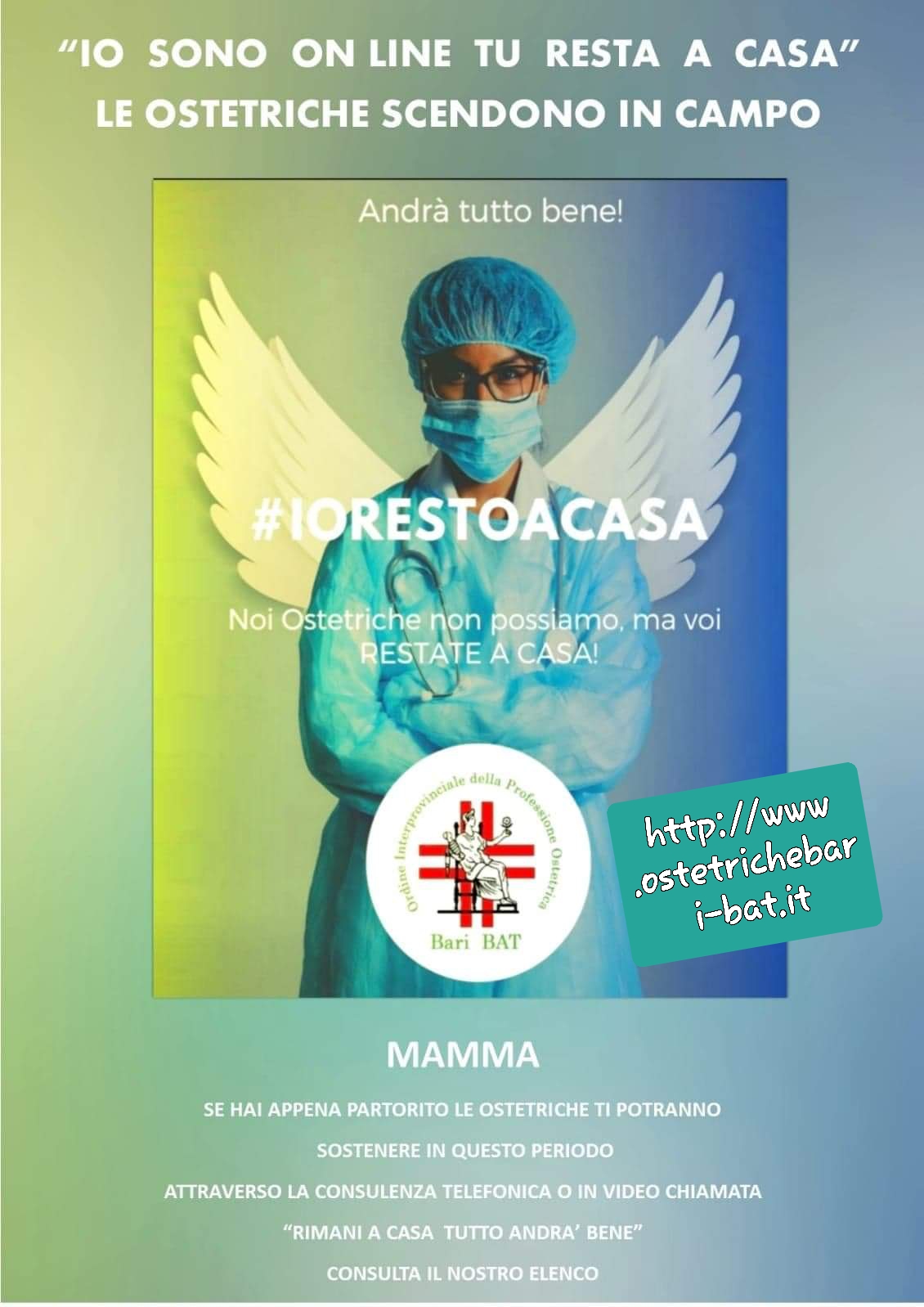 CORONAVIRUS Foto iniziativa delle ostetriche