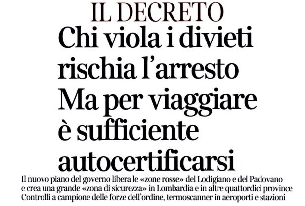 autocertificazione