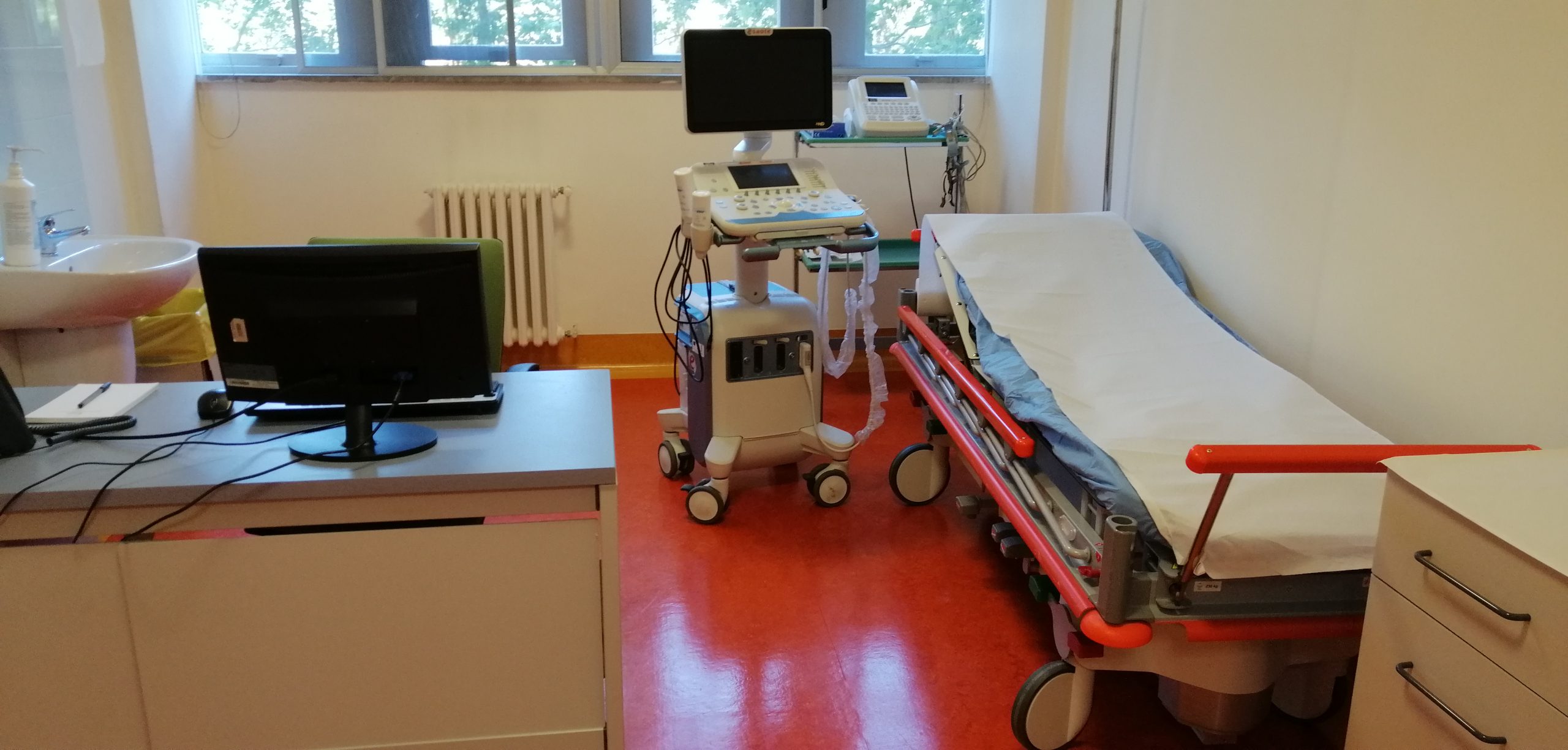 Area pre-ricovero - sala visita ed ecg