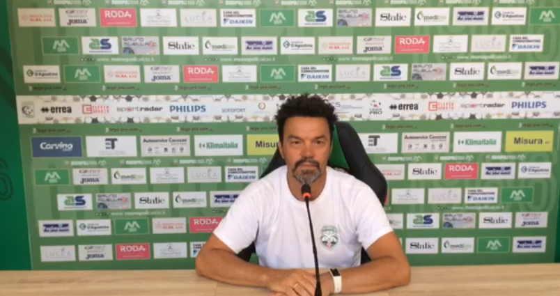 Monopoli, calcio, le dichiarazioni di mister Scienza