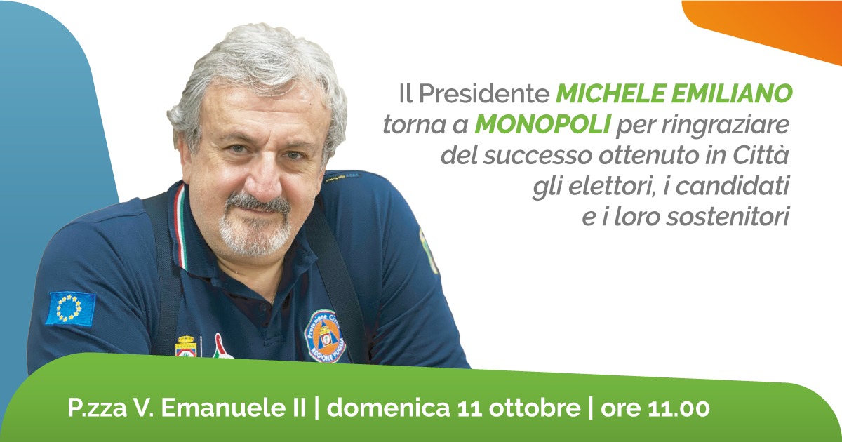 Michele_Emiliano a Monopoli