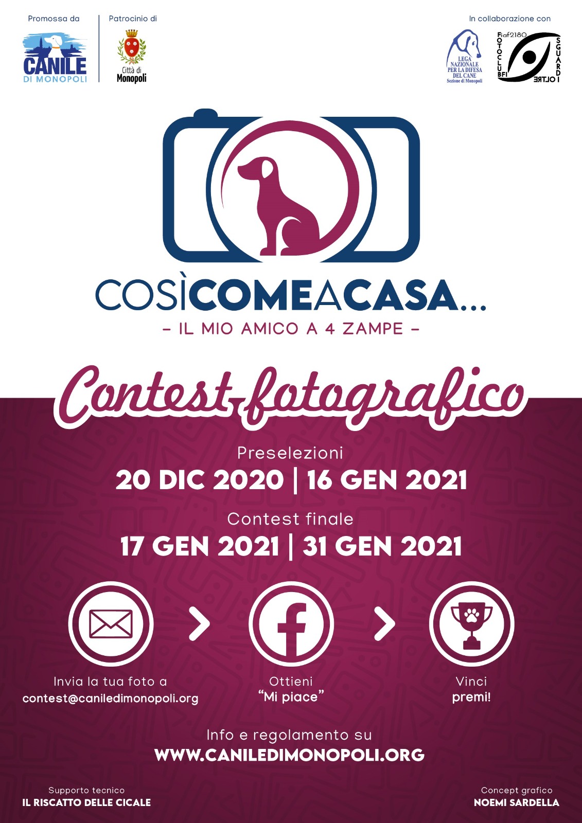 Prima edizione del Contest fotografico nazionale promosso dal Canile di Monopoli