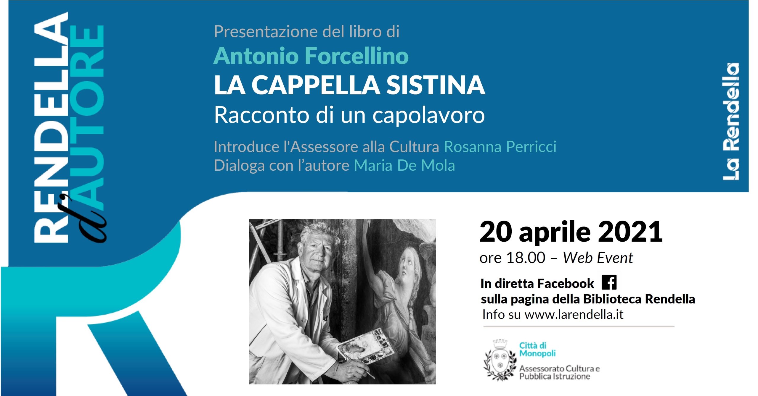 Monopoli, il libro di Antonio Forcellino a “Rendella d’autore”
