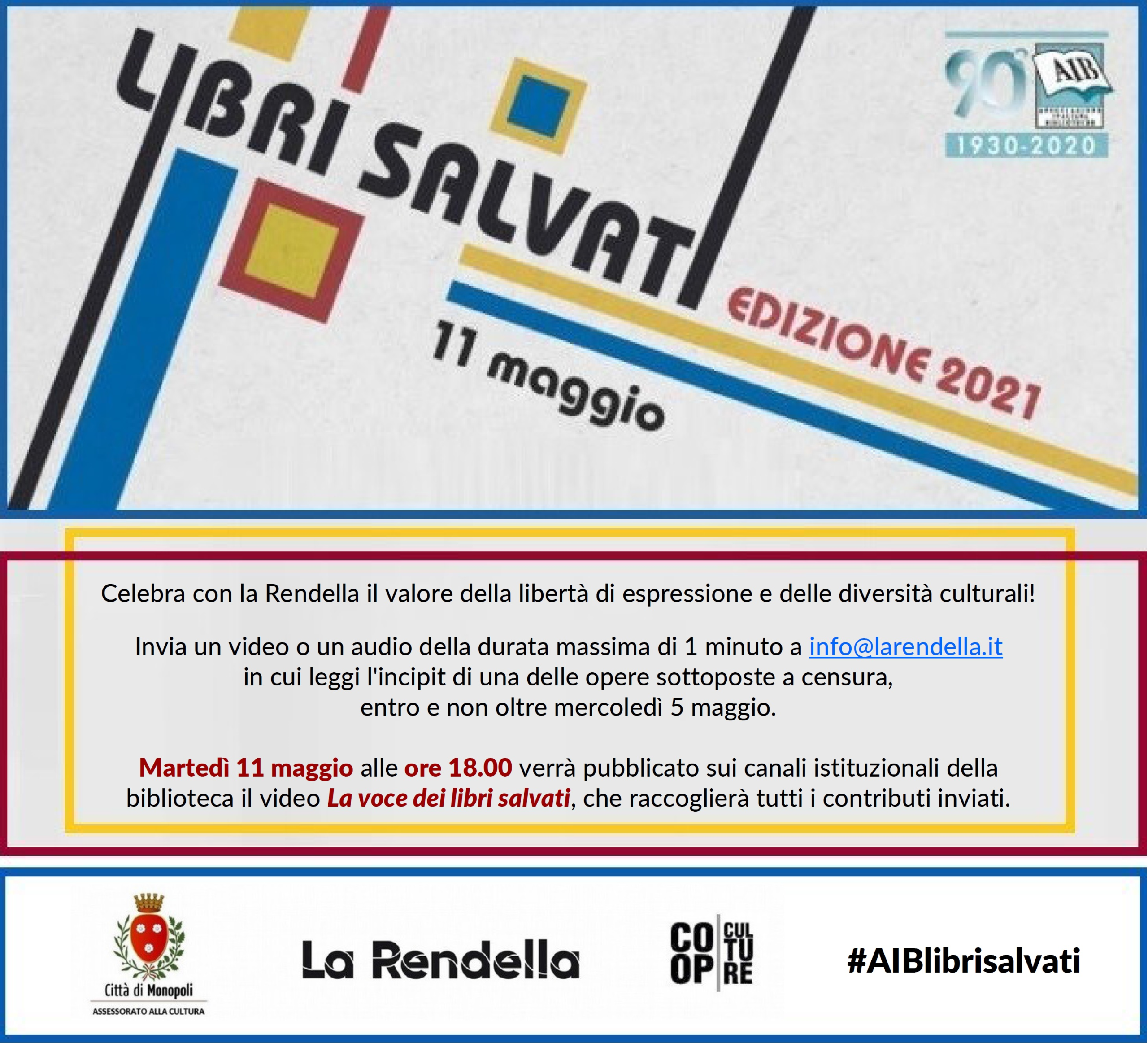 Monopoli, alla “Rendella” si parla dei “Libri salvati”