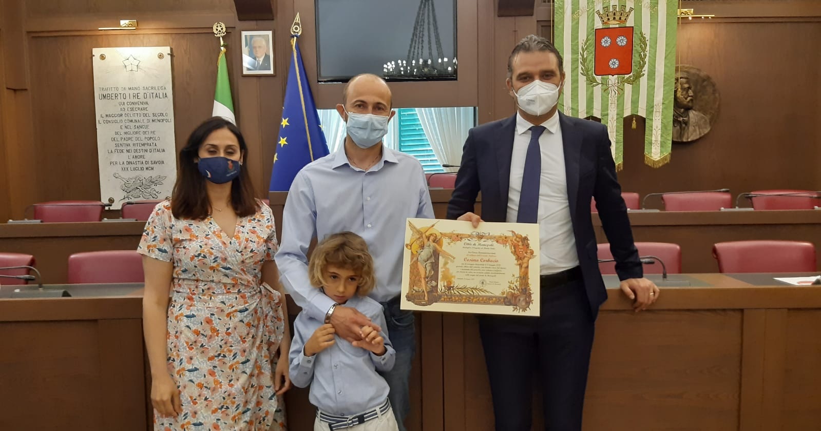 Monopoli, una pergamena per Cosimo Corbacio