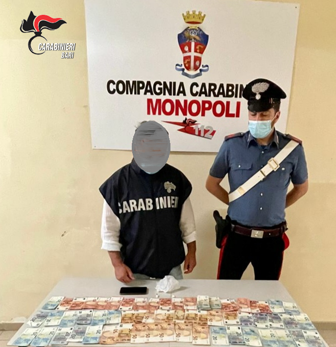 Monopoli, un arresto per spaccio