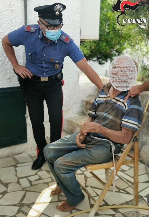 Polignano, ritrovato dai Carabinieri l’anziano scomparso