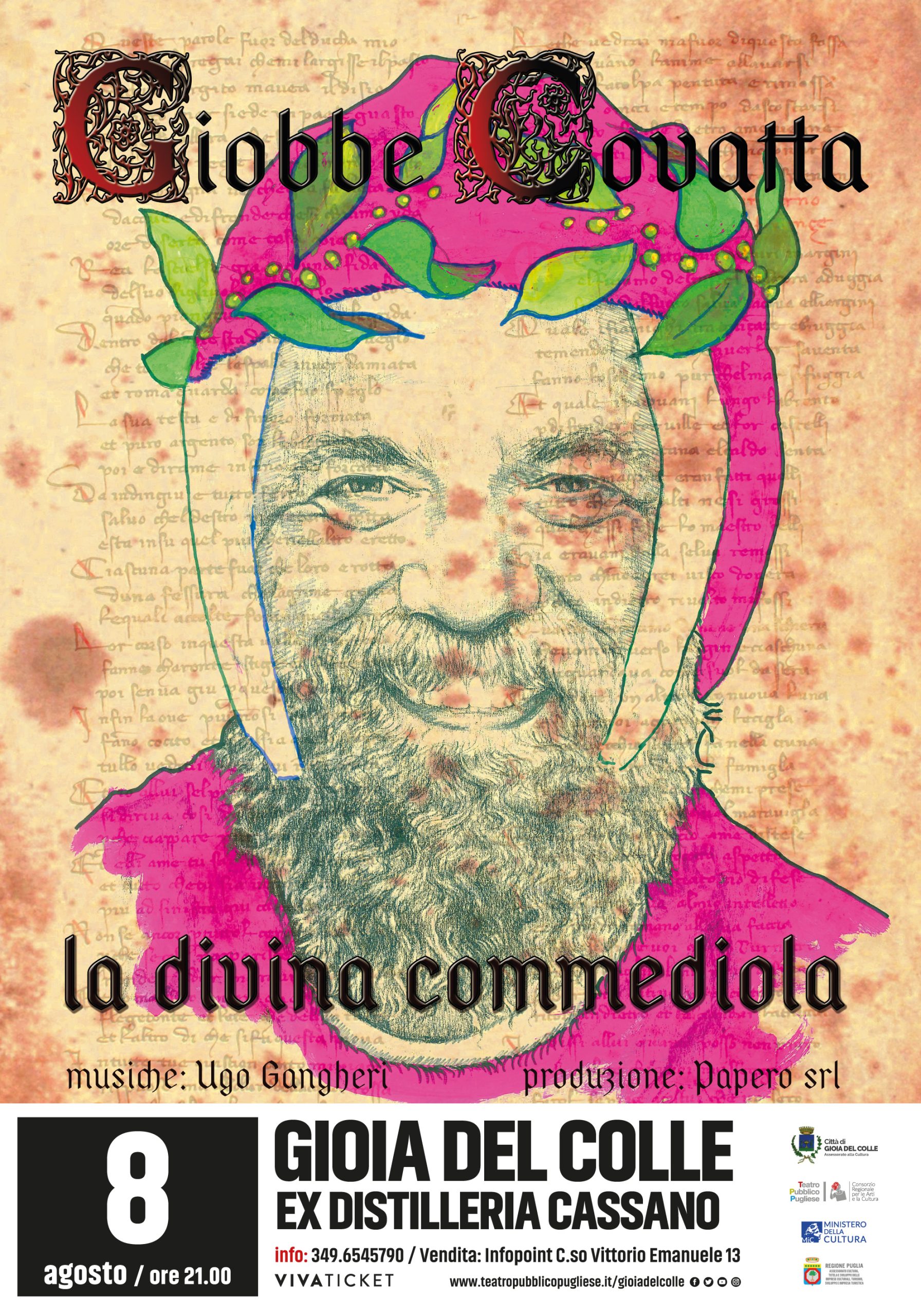 Eventi d’Agosto – A Gioia Giobbe Covatta l’8 agosto