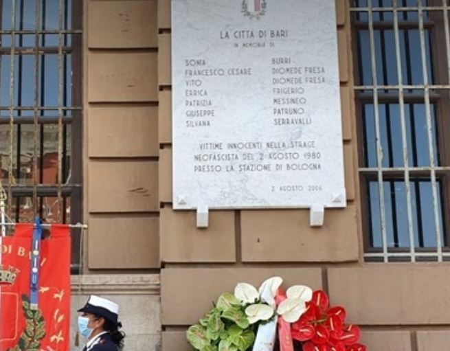 Alle 10,25 il ricordo delle 7 vittime baresi della strage di Bologna