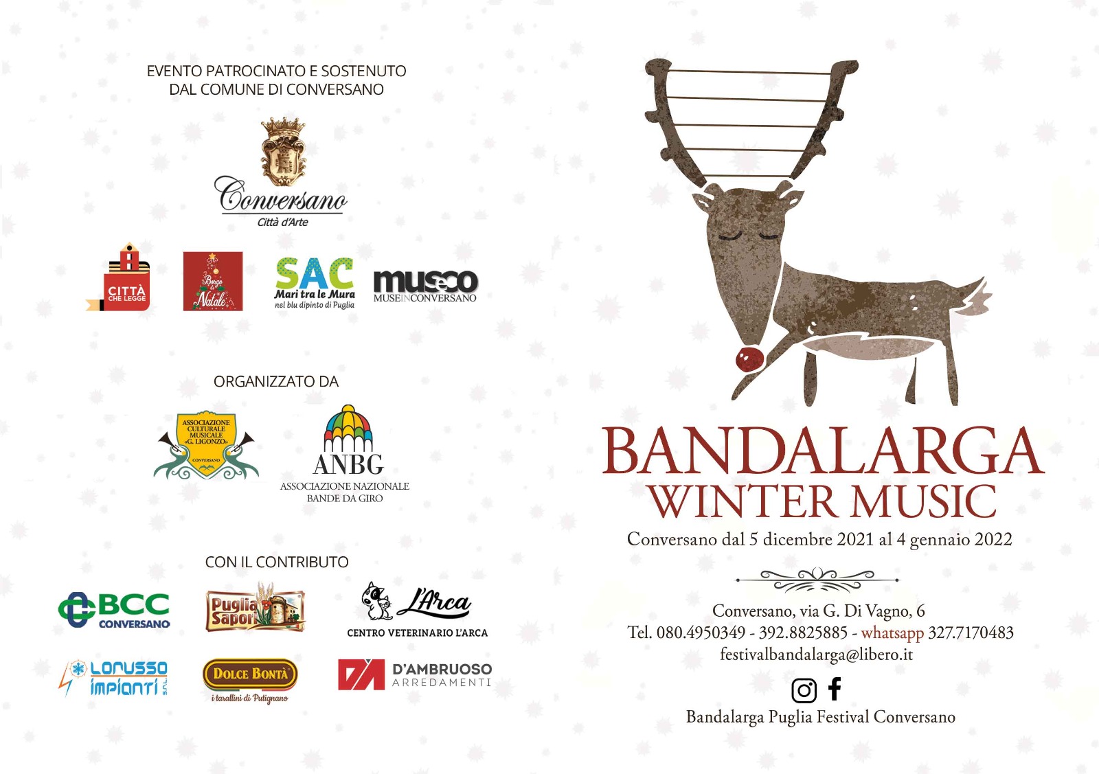 A Conversano protagoniste le bande con Bandalarga Winter Music