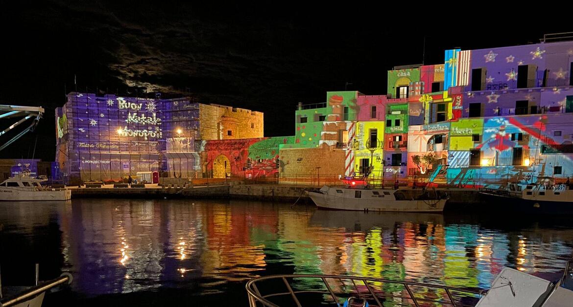 Monopoli, luci e colori nell’area portuale