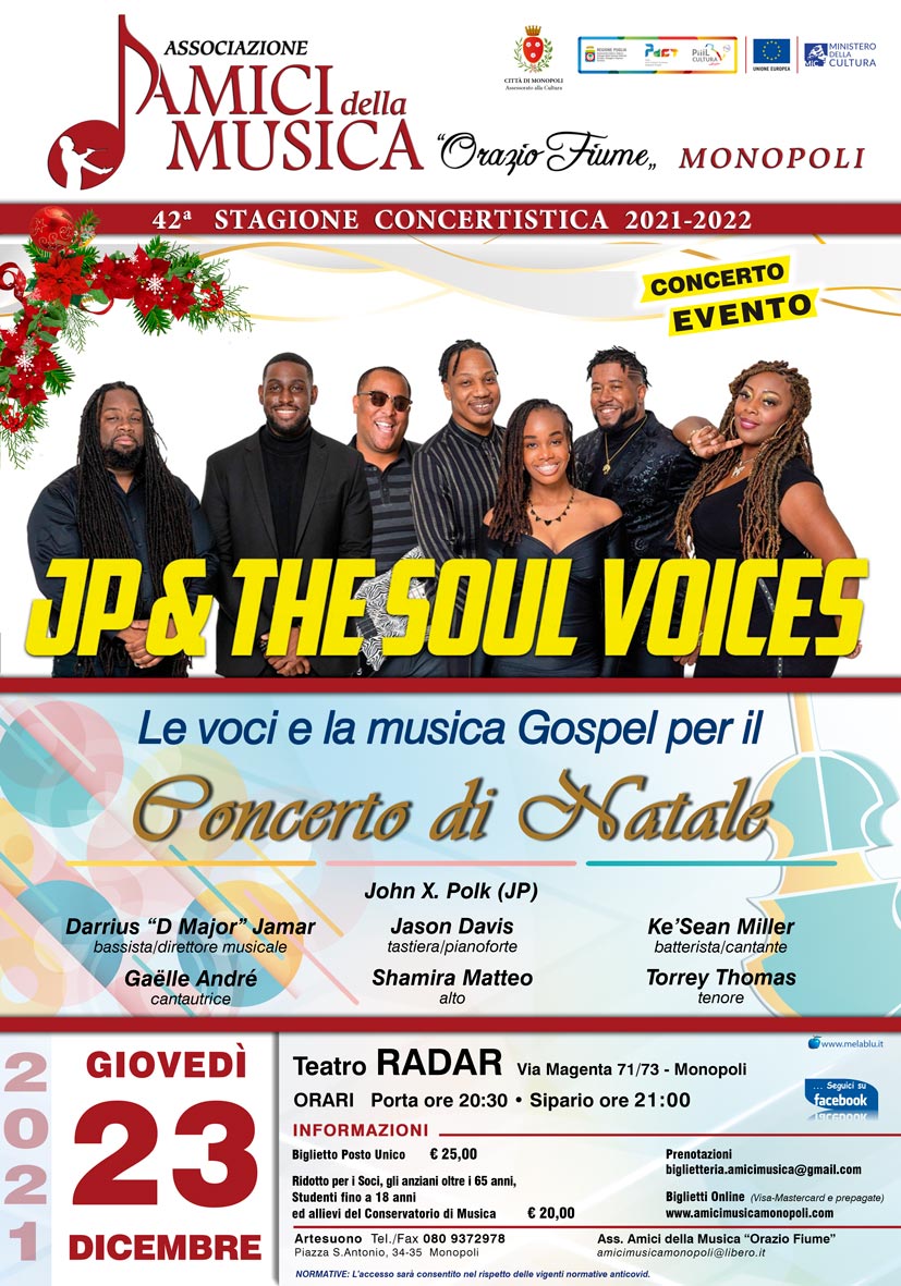 Concerto di Natale con il Gruppo Gospel JP & The Soul Voices