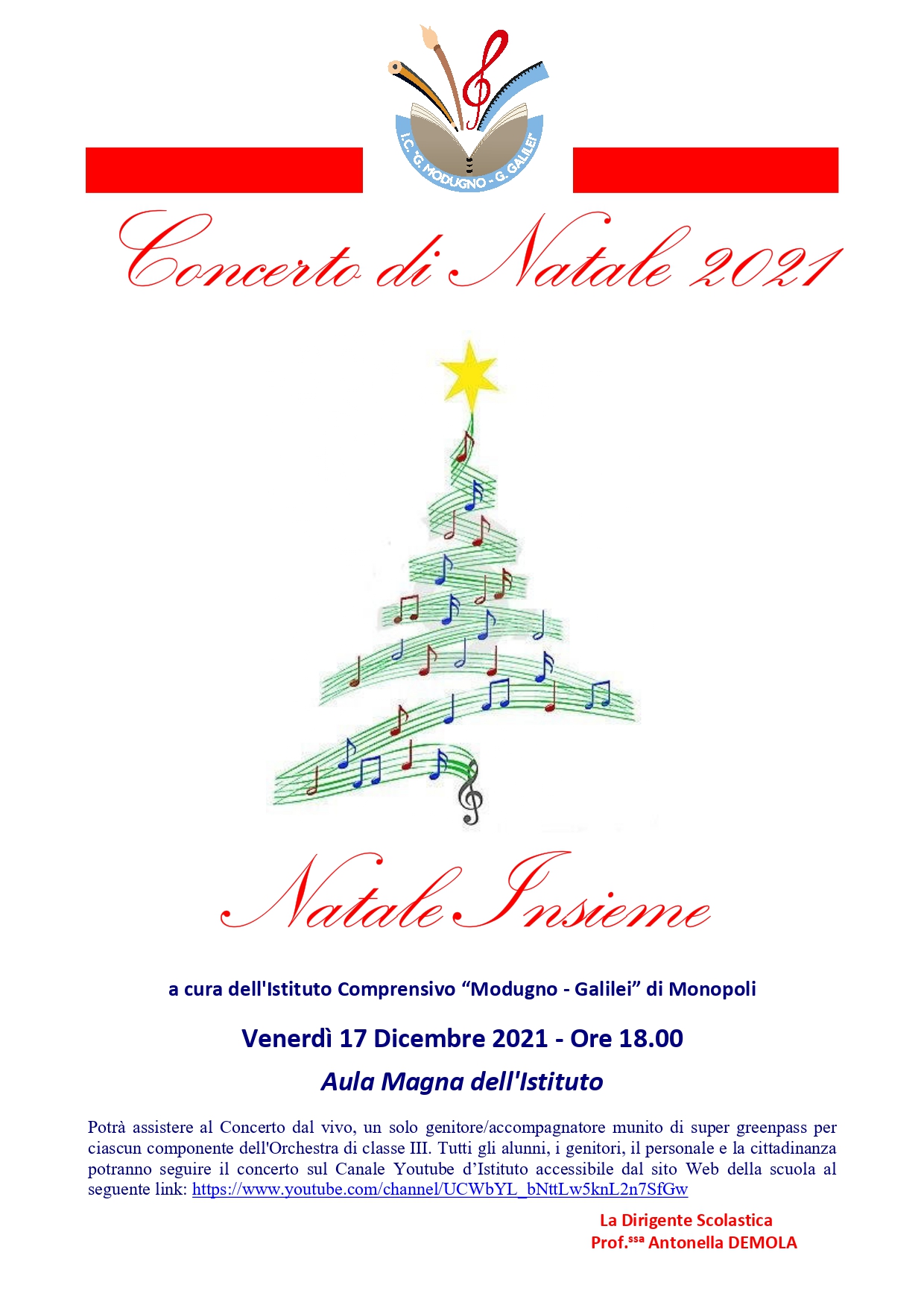 Monopoli, “Natale Insieme” all’Istituto Comprensivo “Modugno – Galilei”