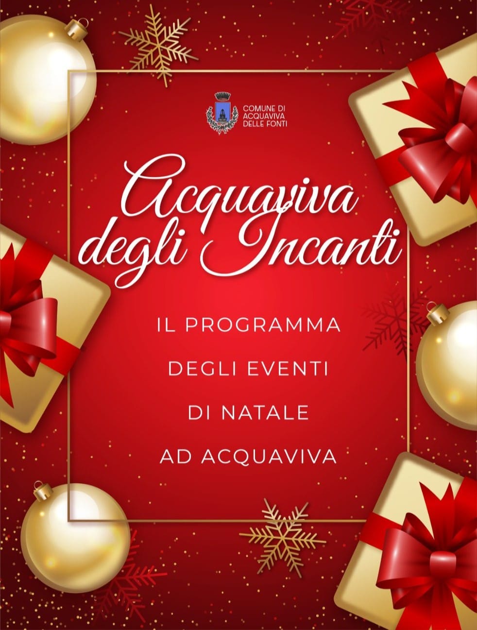 Acquaviva, via al cartellone natalizio