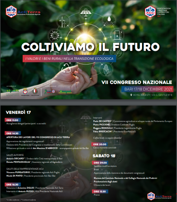 A Bari il VII Congresso nazionale di Acli Terra