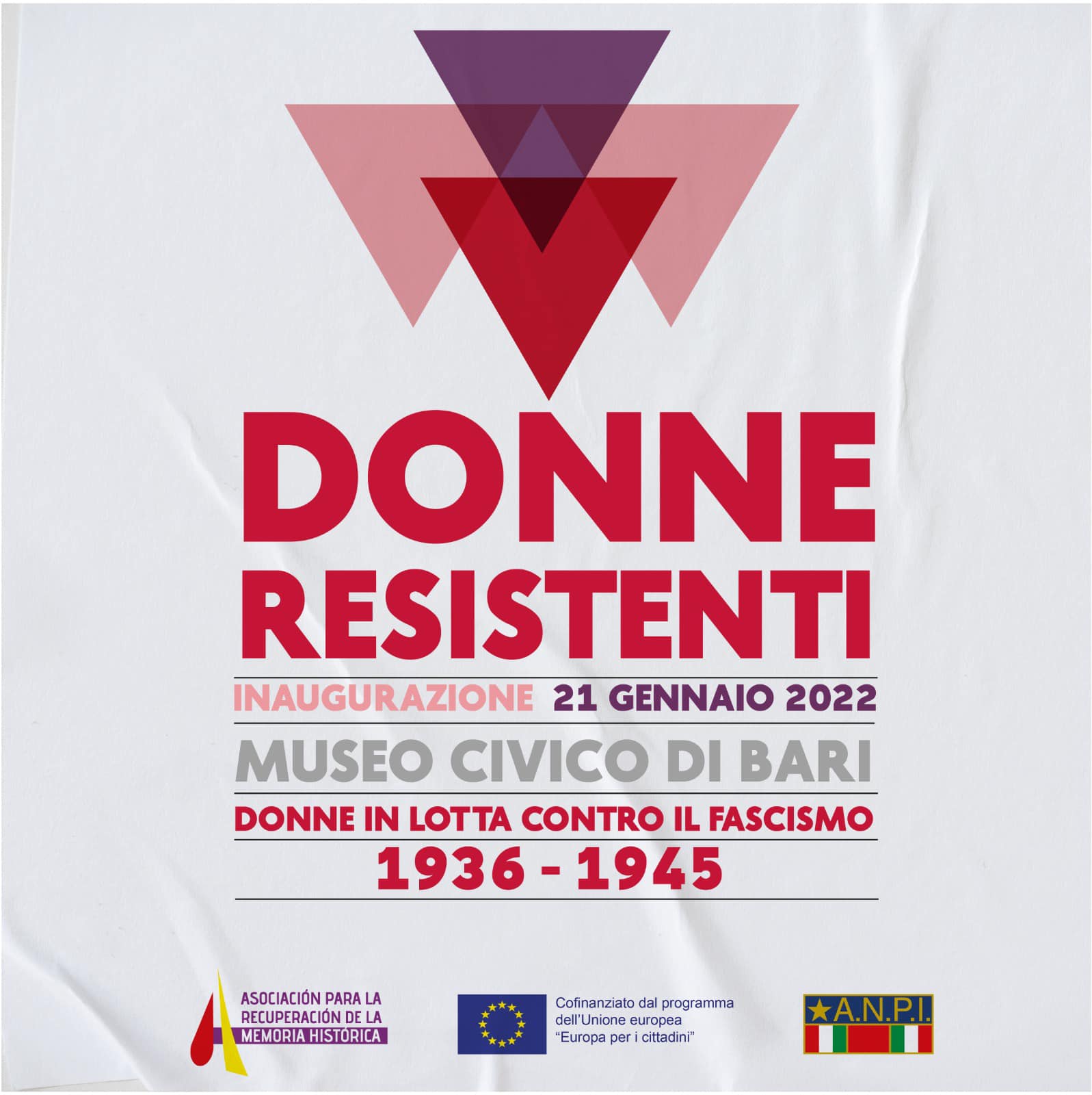 Oggi a Bari la mostra “Donne Resistenti 1936-1945”