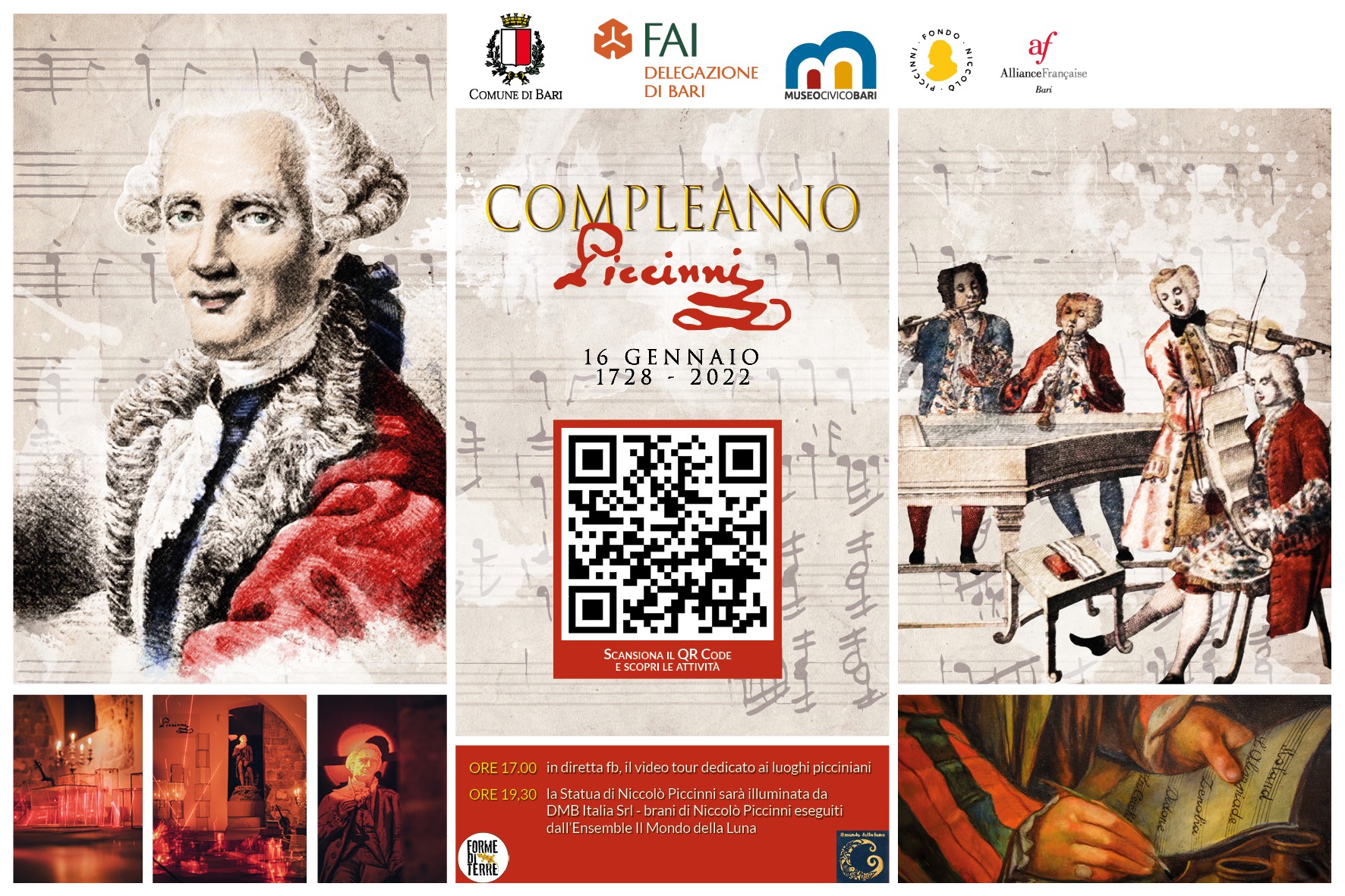 La città di Bari celebra il compleanno di Niccolò Piccinni