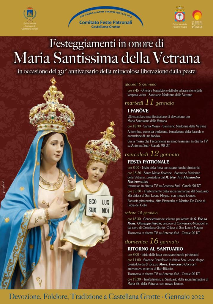 A Castellana Grotte il rito delle Fanóve, ma senza evento pubblico