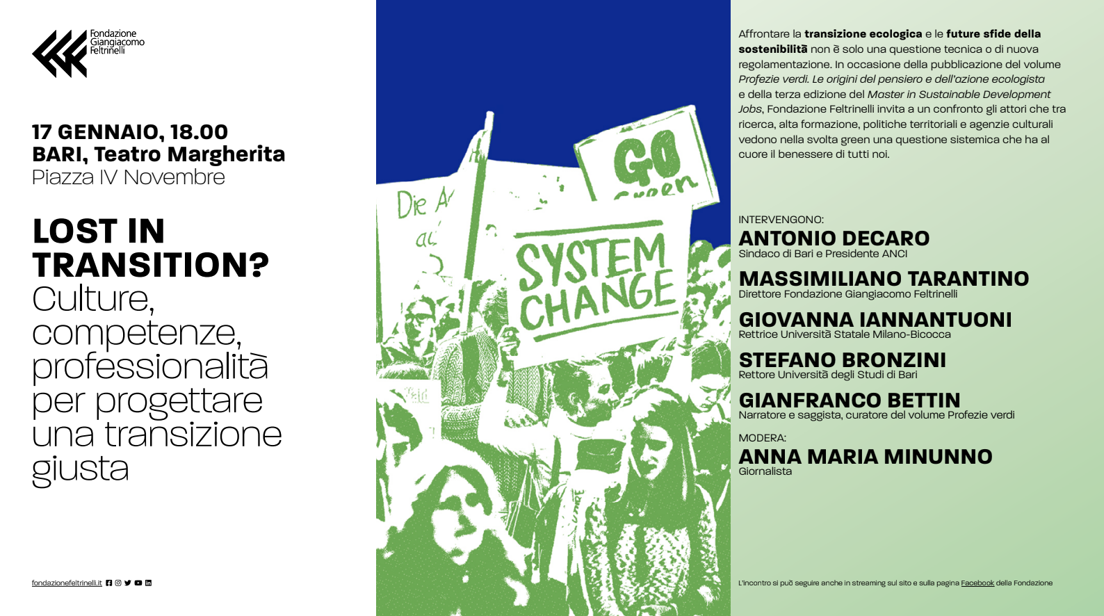 A Bari “Profezie verdi. Le origini del pensiero e dell’azione ecologista”