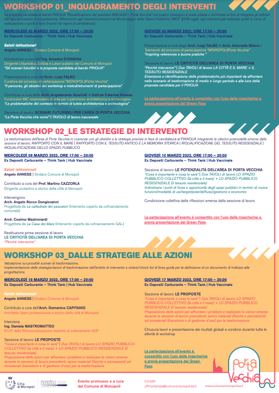 Monopoli|Porta Vecchia: al via il processo di partecipazione