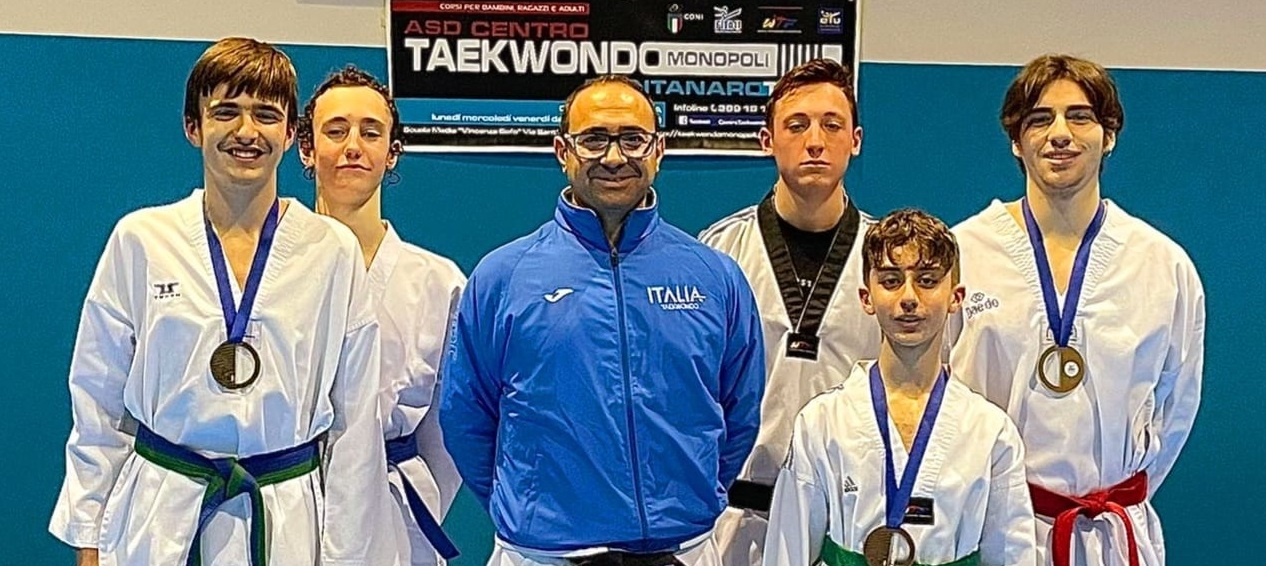 Centro Taekwondo Monopoli “pieno di medaglie”