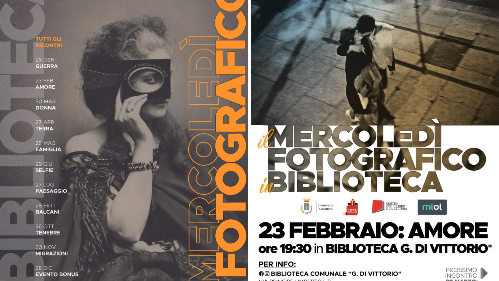 “Il mercoledì fotografico in biblioteca”, ecco il secondo appuntamento a tema “Amore”