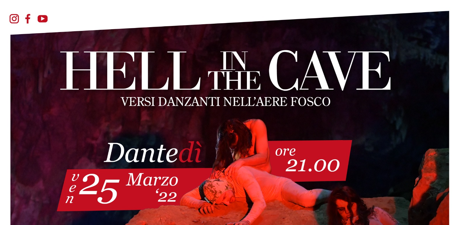 Grotte di Castellana, con il Dantedì al via il calendario primaverile di Hell in the Cave