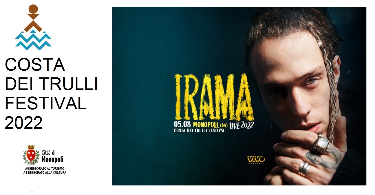 Monopoli, è Irama il primo artista del Festival Costa dei Trulli