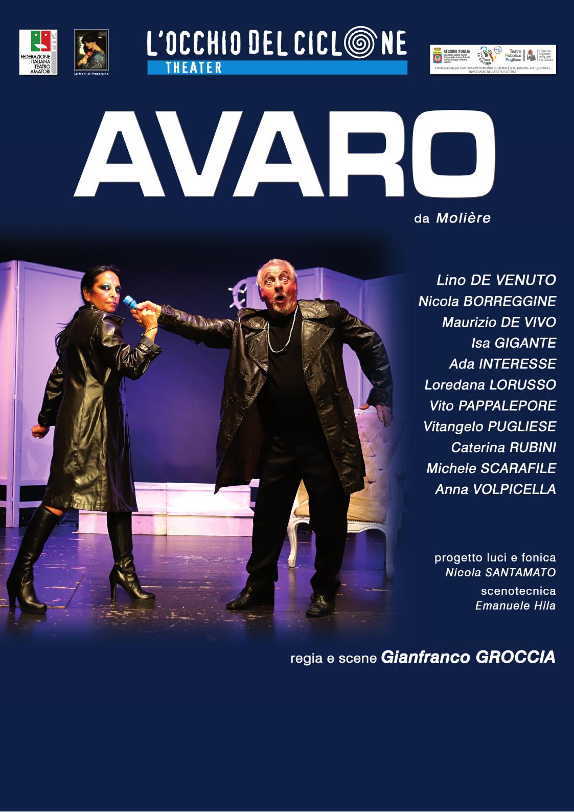 Mola di Bari, l“Avaro” da Molière in scena al Teatro Angioio
