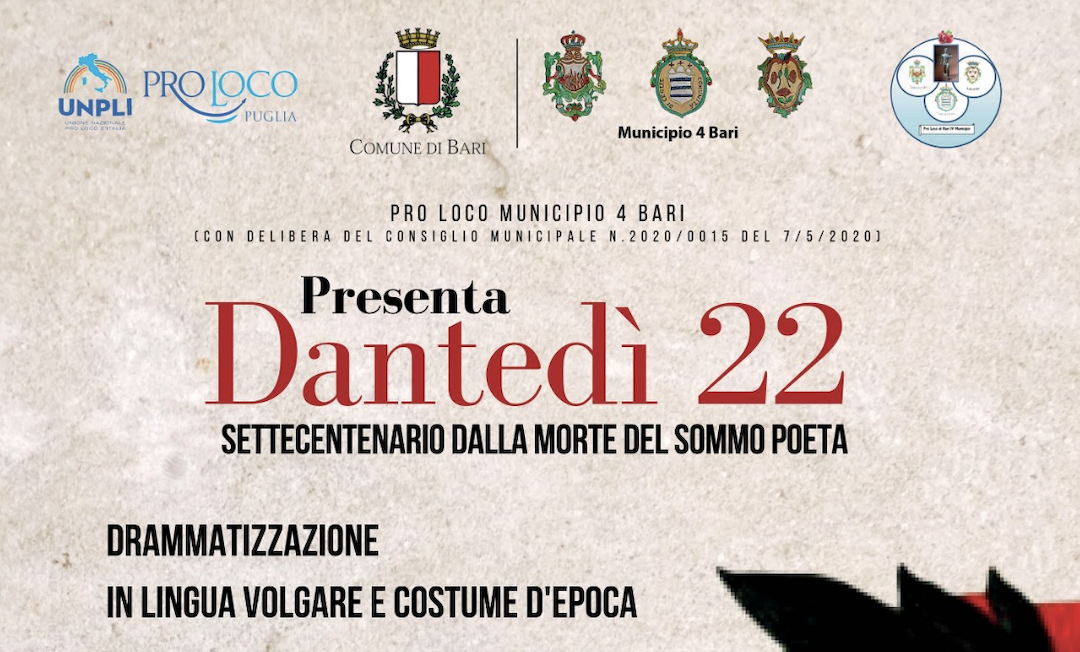 Dantedì 2022: domani nel castello di Ceglie del Campo, omaggio a Dante e alla sua opera immortale
