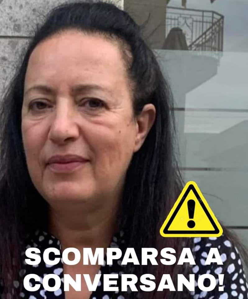 Donna di 56 anni scomparsa a Conversano