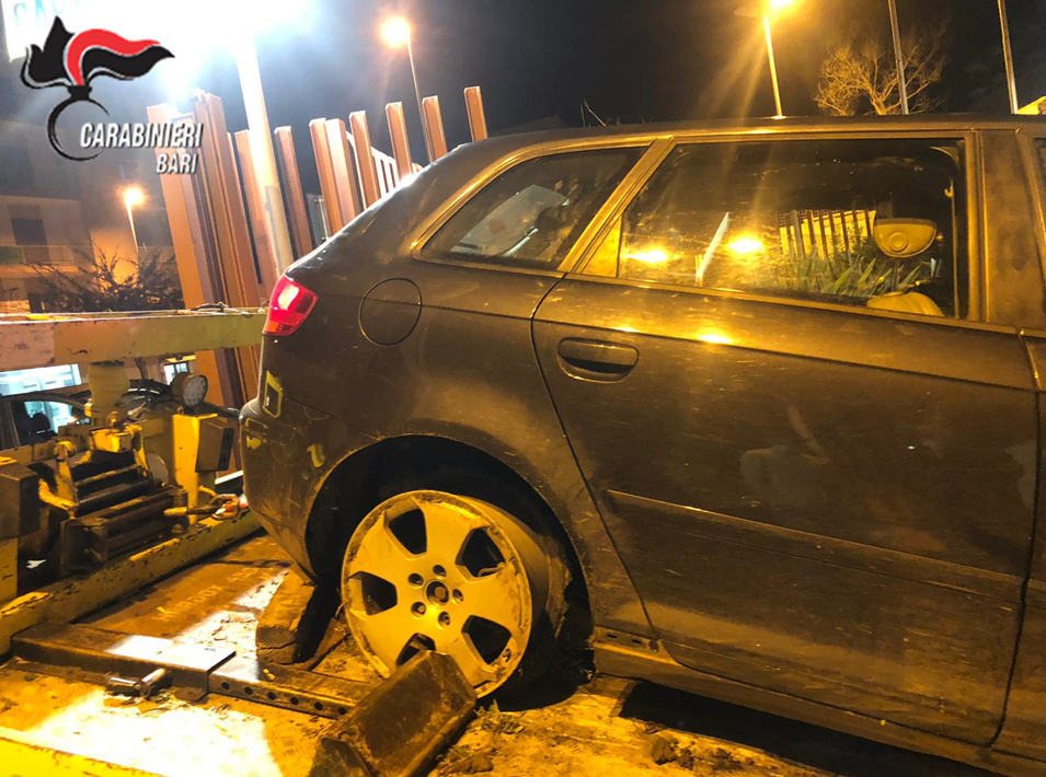 Servizi di contrasto ai furti di auto, i Carabinieri di Modugno arrestano un uomo