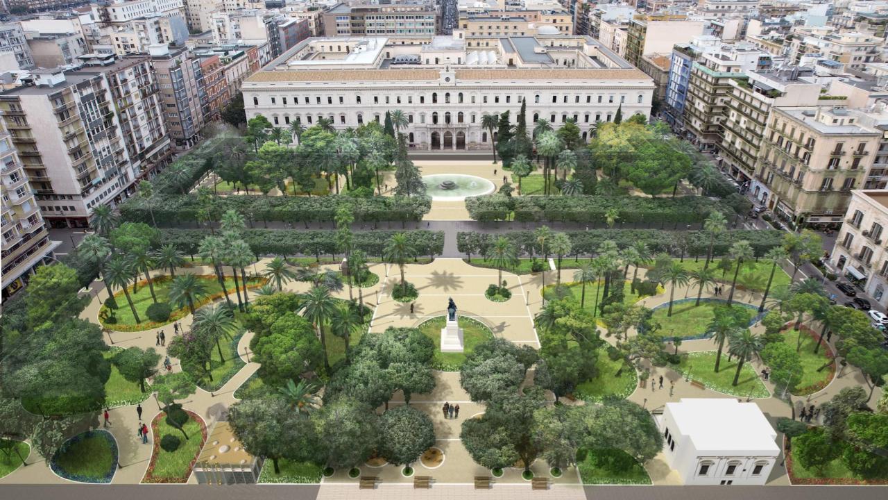 15-04-22 giunta approva progetto preliminare per la riqualificazione di piazza Umberto_render 2