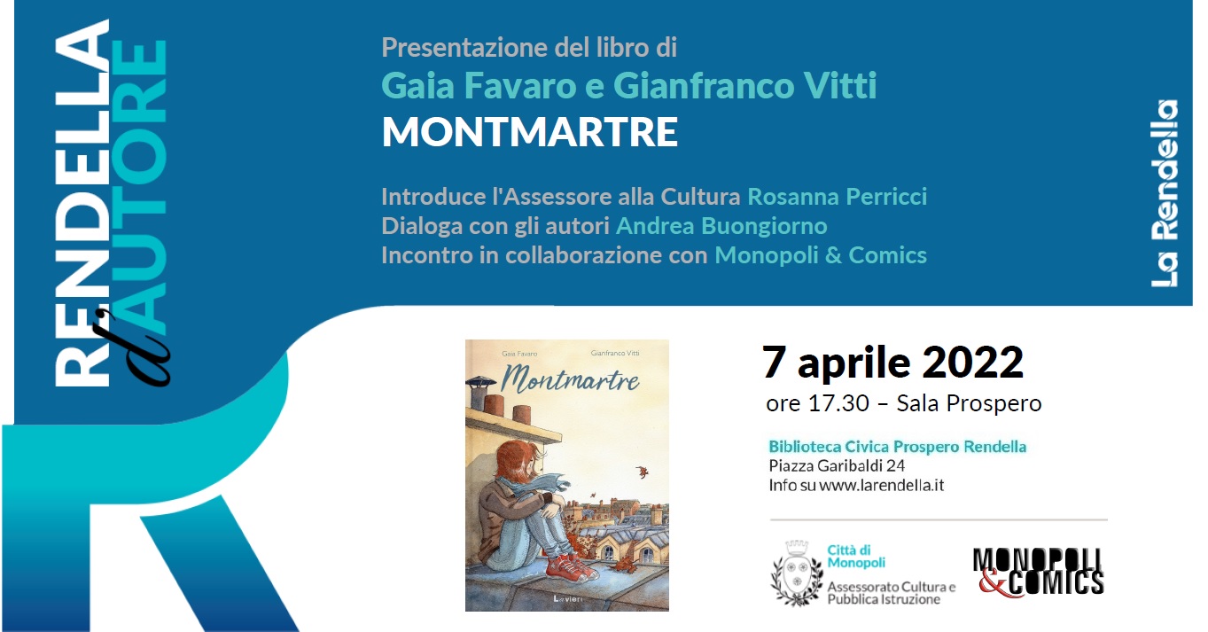 Monopoli, Rendella d’autore ospita Gaia Favaro e Gianfranco Vitti