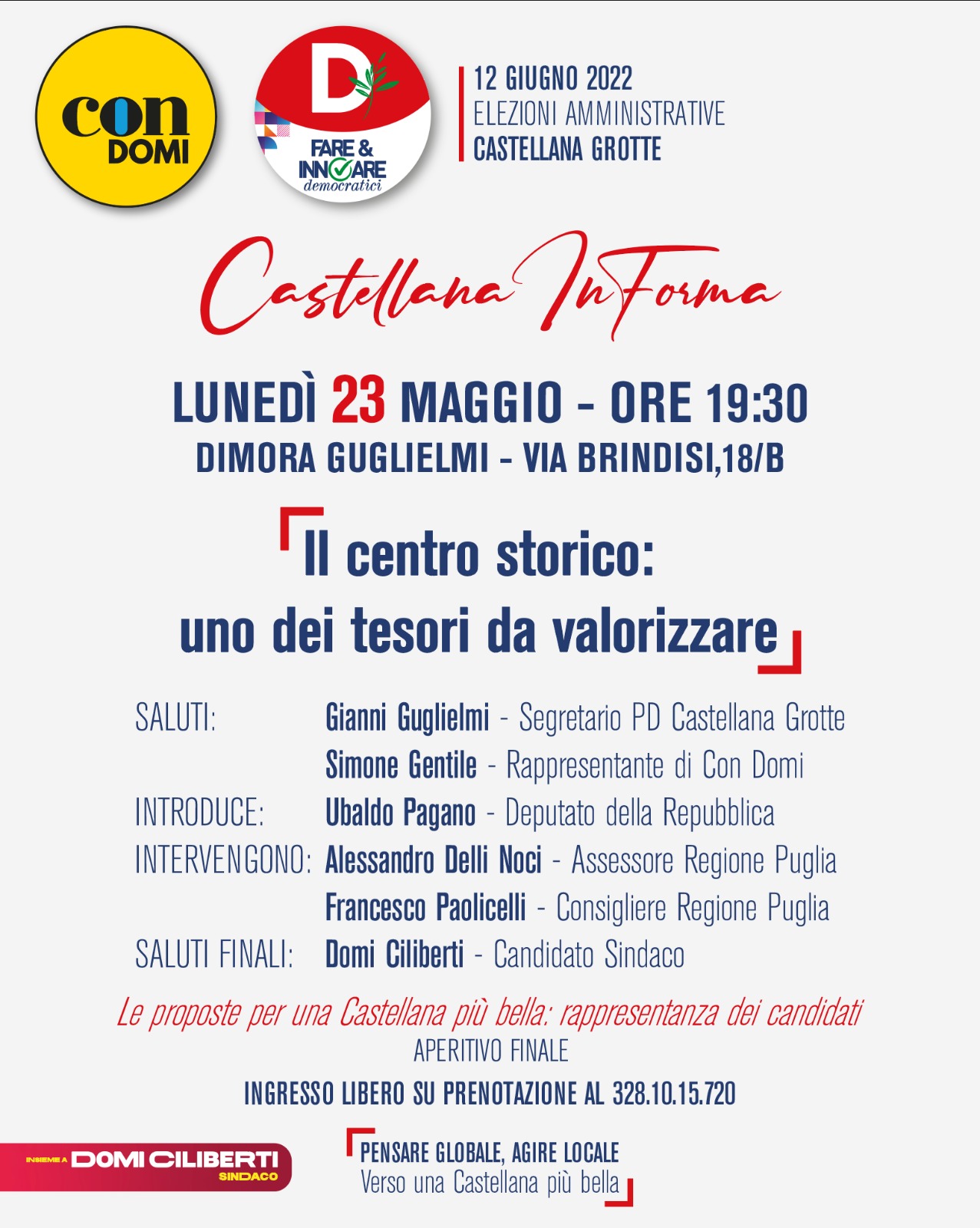 “Castellana InForma”: 4 incontri tematici per informare e confrontarsi