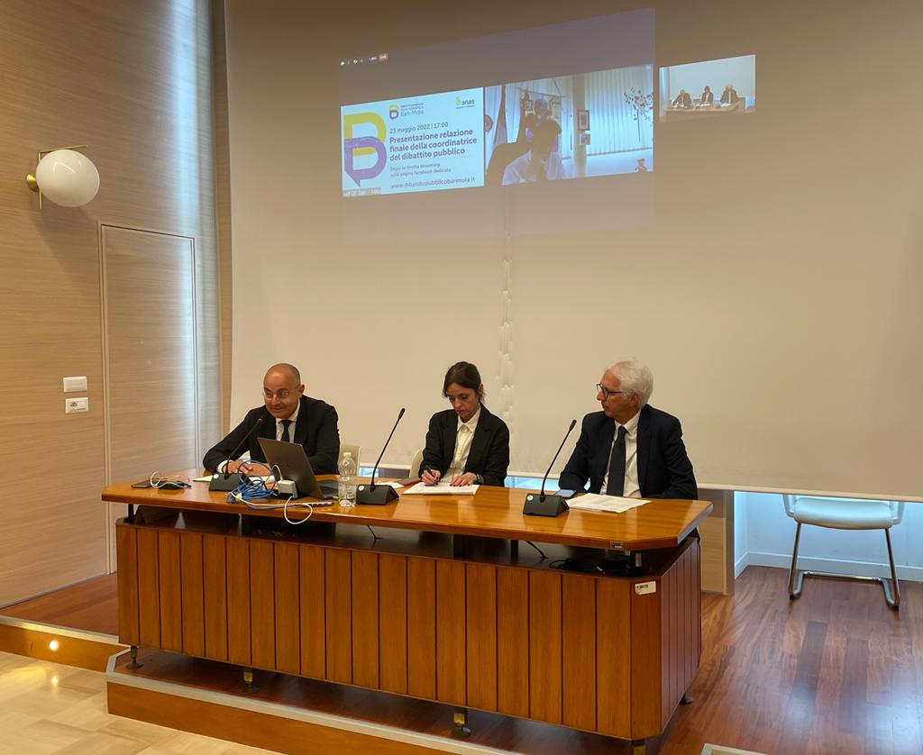 SS16 “Adriatica” Bari-Mola, è stata presentata la relazione conclusiva del dibattito pubblico