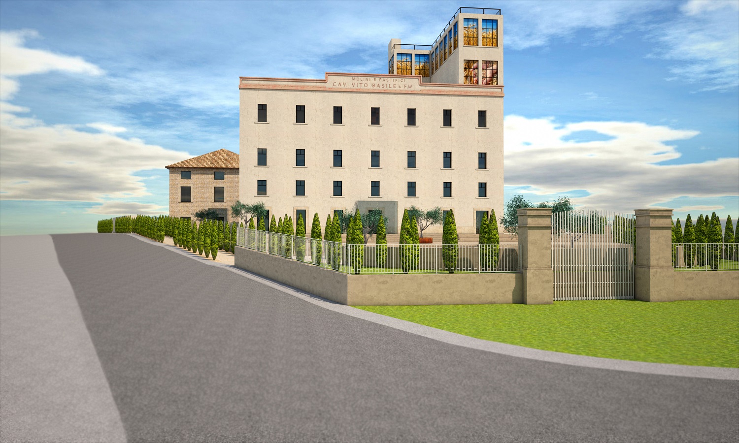 Il Progetto. Vista ingresso principale