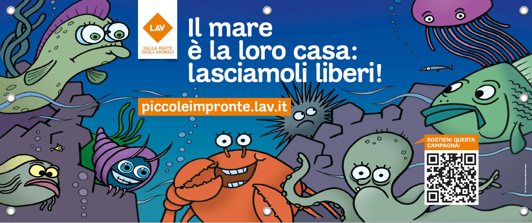 “Il mare è la loro casa”, la campagna per bambini e famiglie