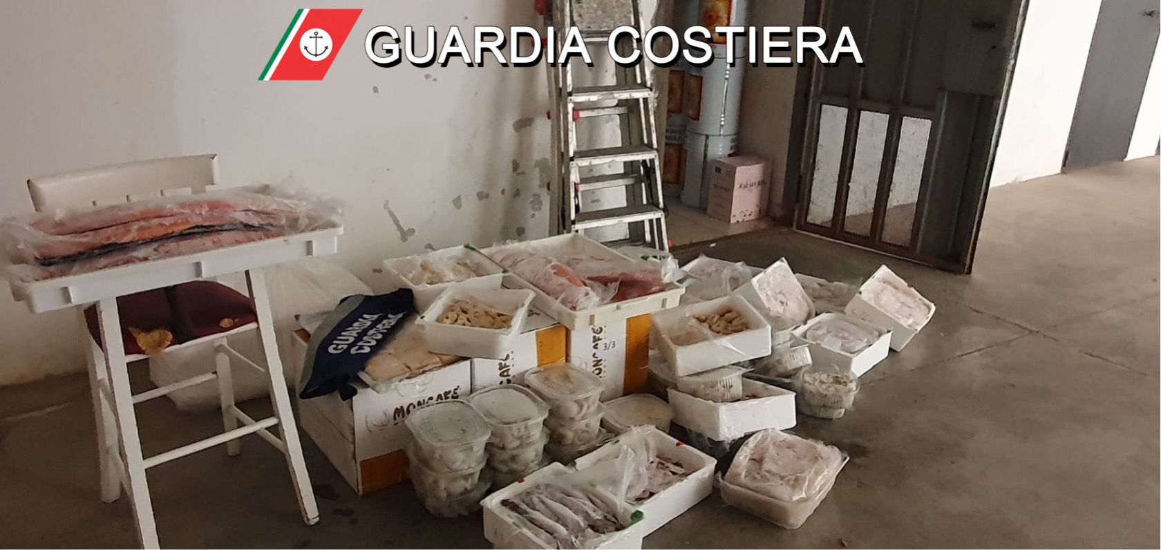 Bari, deposito abusivo di alimenti, sequestrato pesce surgelato