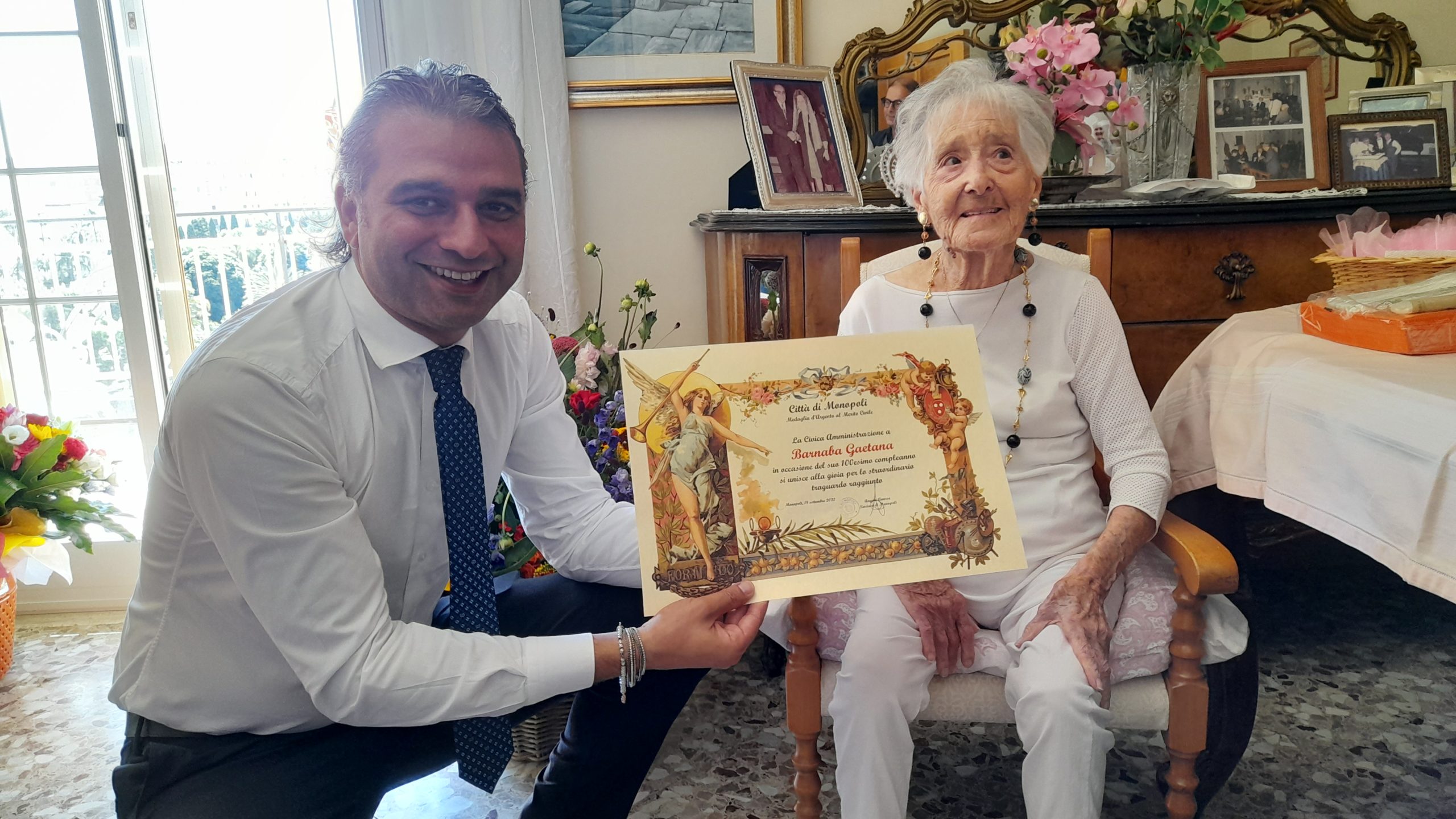 Monopoli, cento anni per la signora Gaetana Barnaba