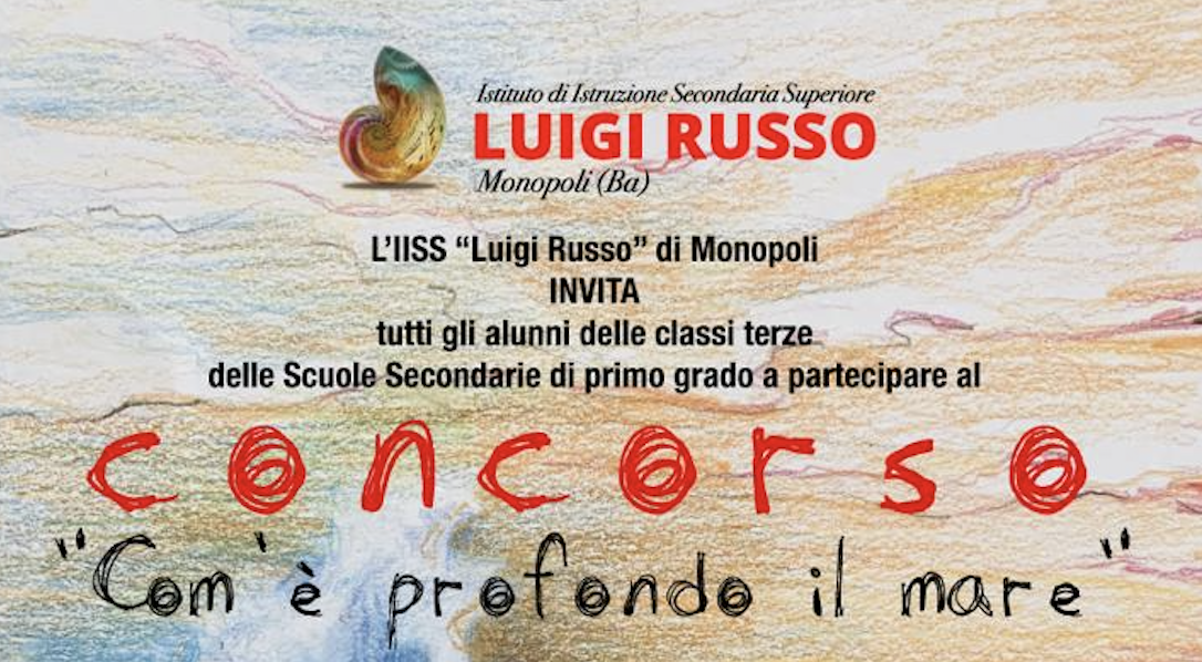 A Monopoli la seconda edizione del Concorso Artistico “La Scuola è/e il mio futuro”